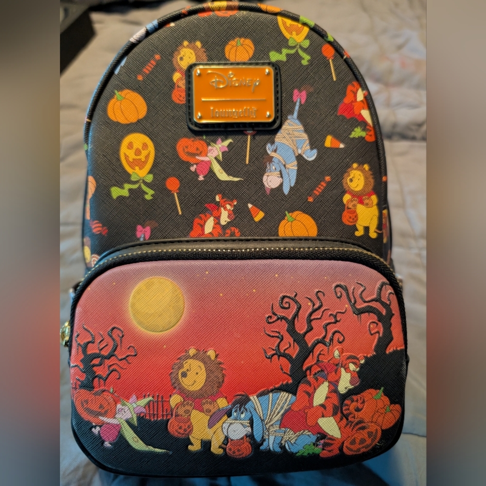 Disney Loungefly Winnie The Pooh Halloween Mini Backpack